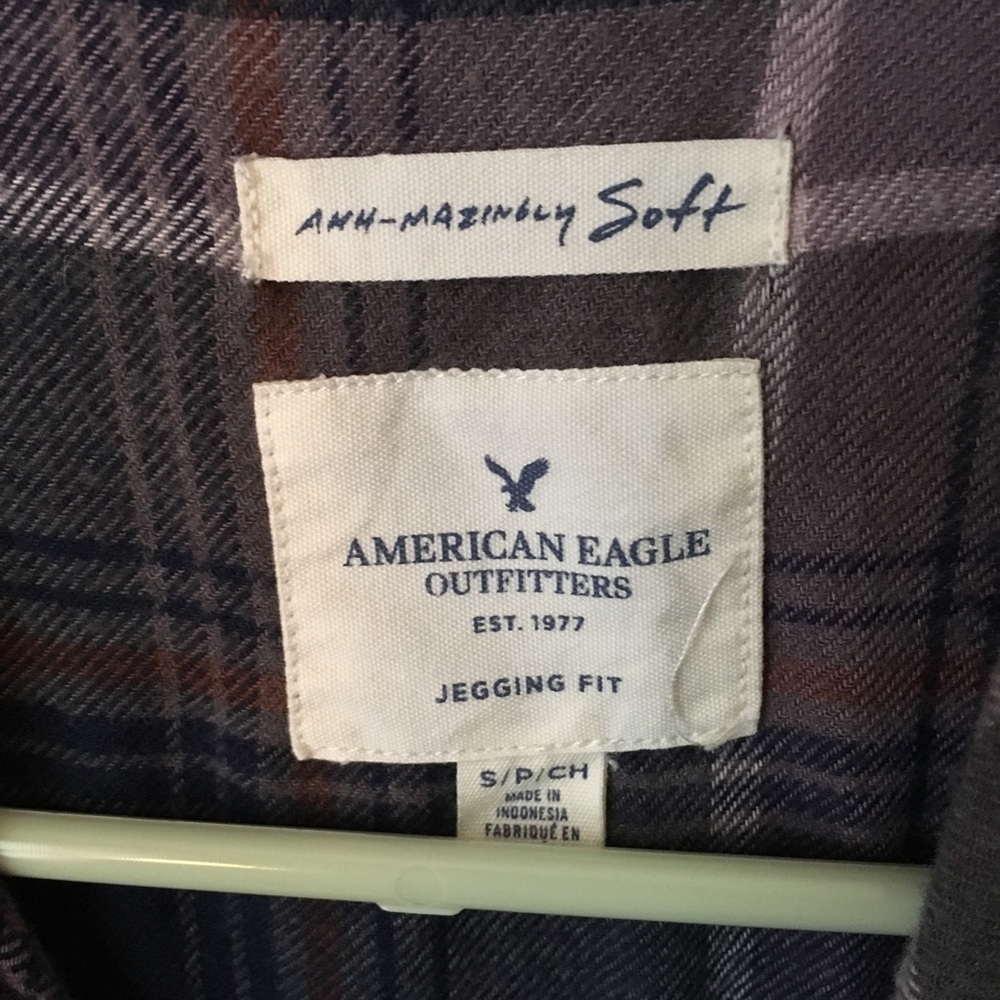 American Eagle Half Button Ultra Soft Flannel - image 2